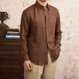 Camisa de Linho de Manga Longa Geneva