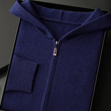 Premium Cashmere Zip-Up Hoodie