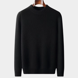 Suéter de Cashmere Preto Premium de Alta Gramatura