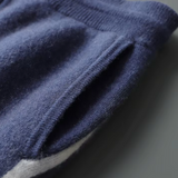 Conjunto de Relaxamento em Cashmere Premium - Azul Marinho Milano