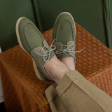 Sapatos Masculinos de Camurça 'Hamptons' com Cadarços