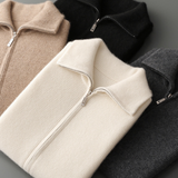 Colete de Cashmere Puro em Cinza Escuro