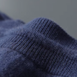 Conjunto de Relaxamento em Cashmere Premium - Azul Marinho Milano