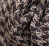 Casaco de lã Houndstooth 'Edinburgh' com cinto incluído