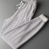Conjunto de Relaxamento em Cashmere Premium Cinza Claro - Estilo Viena