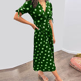 Mónica - Vestido Chic com Estampa de Poás
