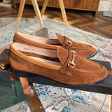 Loafer Harry em Camurça com Aplique de Horsebit
