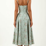 Odete - Midi Dress with Structured Bodice