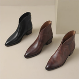 Camila - Botins Elegantes com Salto Baixo