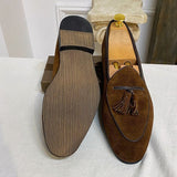 Loafers de Camurça com Pompom - Estilo Iate 'Monte Carlo'