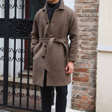 Herringbone Wool Coat - Soho Farm Collection