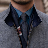Casaco Harrington de Lã com Estampa Herringbone
