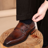 Kingsman Shoes with Double Buckle