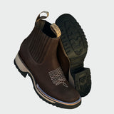 Botas de cowboy em couro