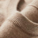 Camiseta Premium de Cashmere com Gola Redonda - Clássica