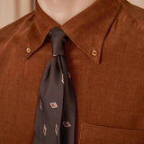 Camisa de Algodão Veludo com Mangas Longas - Estilo Cambridge