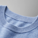 Camiseta Premium de Cashmere com Gola Redonda - Clássica