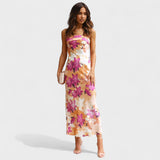 Carmen - Sem Sleeves Satin Dress