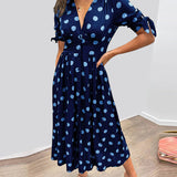 Mónica - Vestido Chic com Estampa de Poás
