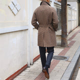 Herringbone Wool Coat - Soho Farm Collection
