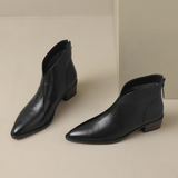 Camila - Botins Elegantes com Salto Baixo
