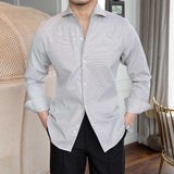 Camisa de Manga Longa 'Mayfair' Listrada