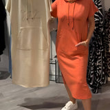 Sásquia - Elegante Vestido Casual com Capuz