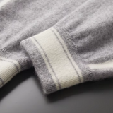 Conjunto de Relaxamento em Cashmere Premium Cinza Claro - Estilo Viena