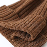 Essenciais de Inverno em Pura Lã Merino Extra-Fina - Cor Café