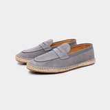 "Espadrilhas Penny Seaside - Cinza Claro" can be rewritten as "Penny Seaside Espadrilles - Light Gray".