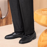 Loafers La Roche em Suede com Detalhes em Contraste
