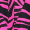 Camisa com gola atada, estampa zebra rosa