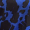 Robe Mini Enveloppante Cobalt et Noire à Imprimé