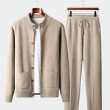 Conjunto Luxuoso de Cashmere para Controle de Temperatura