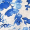 Mini Robe Floral em Branco e Azul com Alças Ajustáveis
