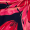 Vestido Midi Floral em Preto e Coral Vermelho com Decote Halter