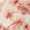 Robe Midi Floral em Tom de Pêssego com Mangas Bufantes e Detalhes Plissados Laterais