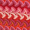 Vestido Mini Vermelho de Crochê com Estampa Zigzag