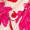 Robe Midi Floral em Rosa e Creme