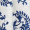 Salopete Azul e Creme com Estampa Paisley e Alças