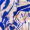 Salopete com Estampa Blue Brush Stroke e Gola Racer