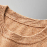 Camiseta Premium de Cashmere com Gola Redonda - Clássica