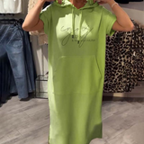 Sásquia - Elegante Vestido Casual com Capuz