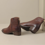 Camila - Botins Elegantes com Salto Baixo