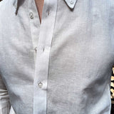 Camisa Slim Fit em Linho
