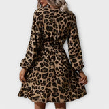 Robe Estampado de Leopardo com Cinto