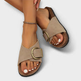 Margarida - Sandália Elegante de Cortiça Feminina com Fivela