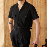 "Camisa Curta de Algodão Seersucker 'Ischia'" can be rewritten as "Camisa de Algodão Seersucker Curta 'Ischia'".