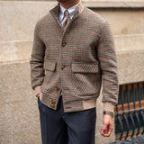 Riviera Brown Prince of Wales Bomber Jacket