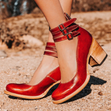 Ginevra - Sapatos de salto alto com tiras múltiplas e sola resistente
